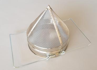 Honigsieb aus Edelstahl in konischer Form, ausziehbar